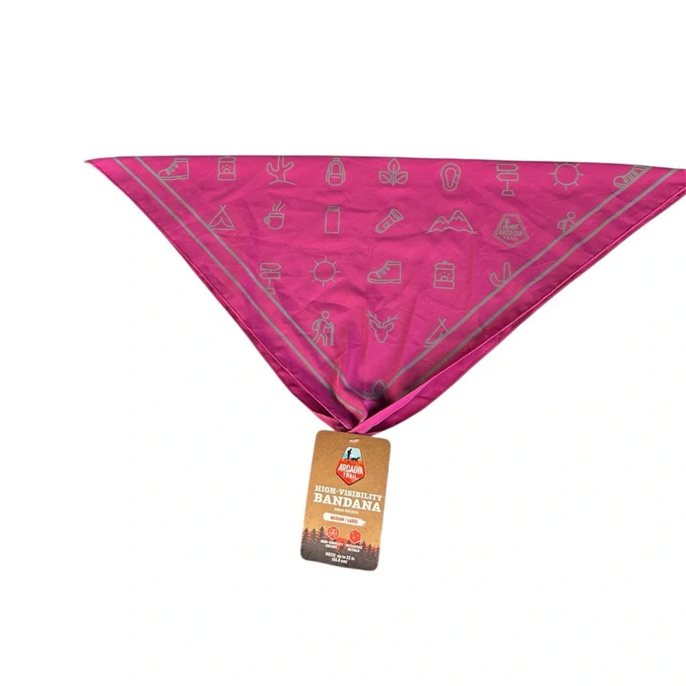 New Arcadia Trail Icons high Visibility Dog Bandana XS/S